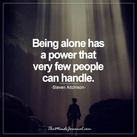 Is being alone a power?