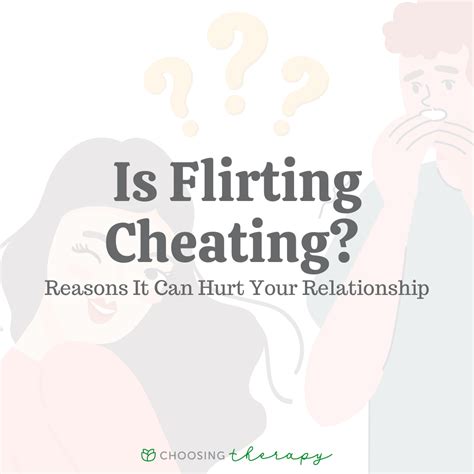 Is being flirty cheating?