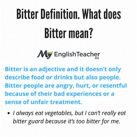 Is bitter a verb?