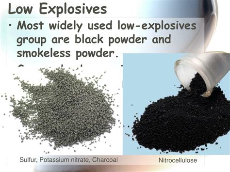 Is black powder a high explosive?