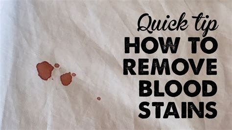 Is blood the hardest stain to remove?