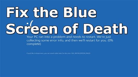 Is blue screen of death fixable?