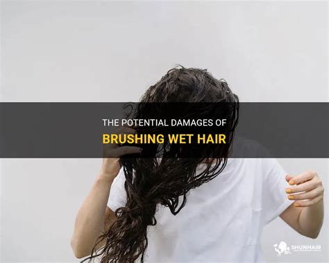Is brushing your hair when wet damaging?