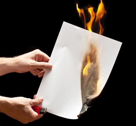 Is burning paper a chemical change?