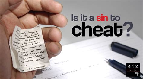 Is cheating on a quiz a sin?