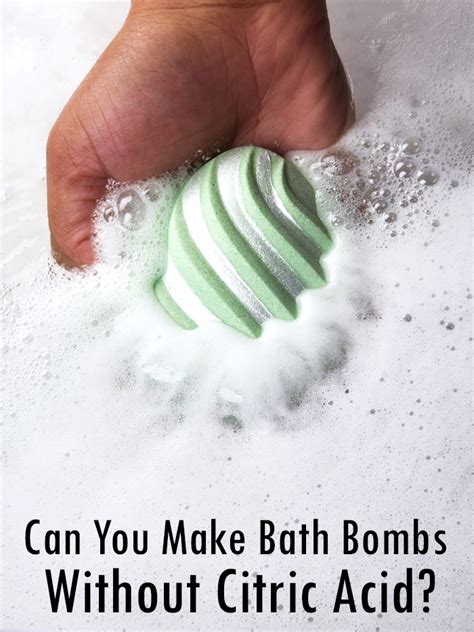 Is citric acid essential for bath bombs?