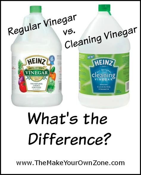 Is cleaning vinegar the same as white vinegar?