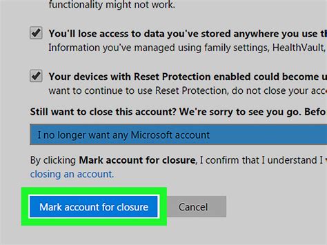 Is closing a Microsoft account the same as deleting?