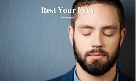 Is closing your eyes restful?