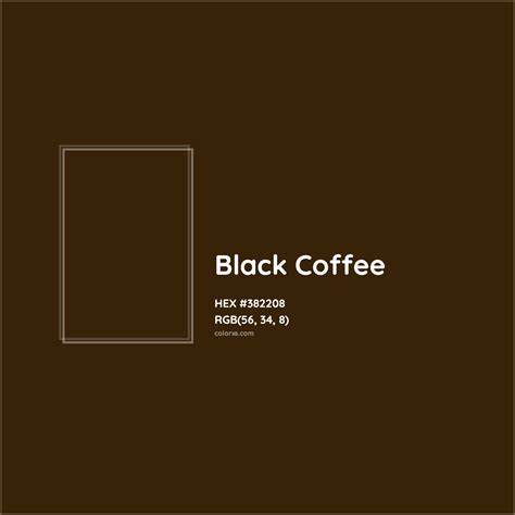 Is coffee black or brown?