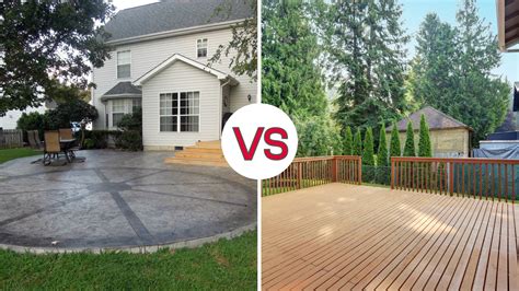 Is concrete deck cheaper than wood?