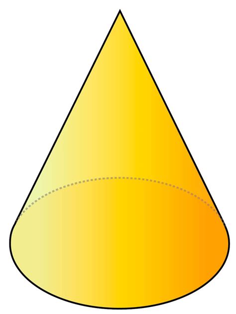 Is cone a 2D shape?