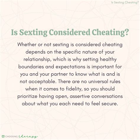 Is conversation considered cheating?