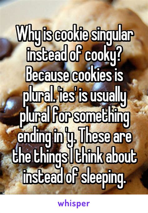 Is cookies plural or singular?