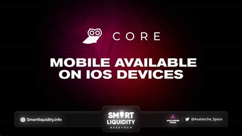 Is core available on iOS?