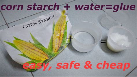 Is cornstarch glue waterproof?