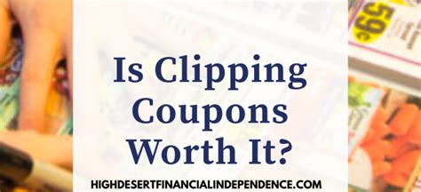 Is coupon clipping worth it?