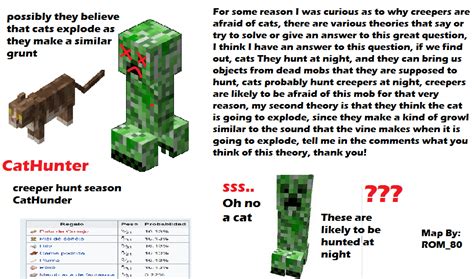 Is creeper afraid of cats?