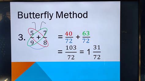 Is cross multiply the same as the butterfly method?