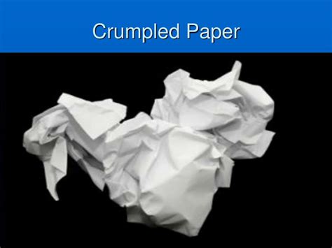 Is crumpled paper a chemical change?