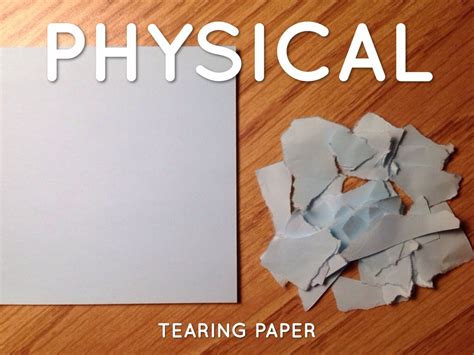 Is crumpled paper chemical or physical change?