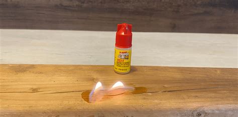 Is cured glue flammable?