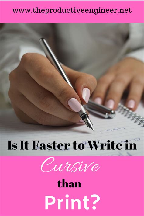 Is cursive actually faster?