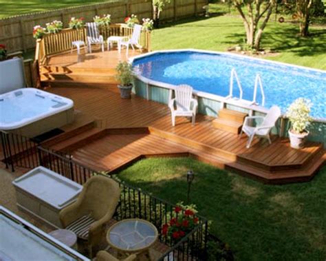 Is decking around a pool a good idea?