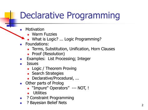 Is declarative programming a real thing?