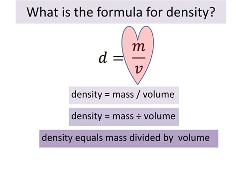 Is density divided by volume?