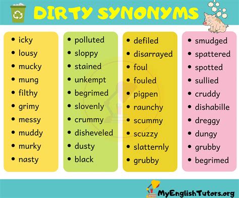Is dirty an adjective?