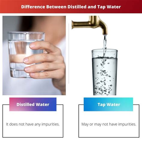 Is distilled water the same as tap water?
