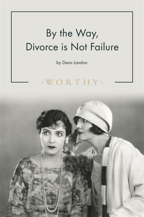 Is divorce a failure in life?