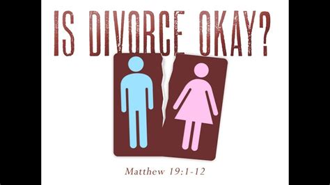 Is divorce ever ok?
