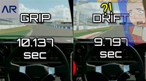 Is drifting ever faster than grip?