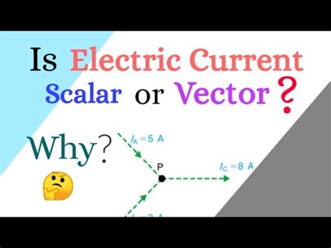 Is electrical current a scalar?