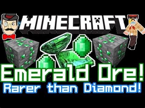 Is emerald rarer than diamond in Minecraft?