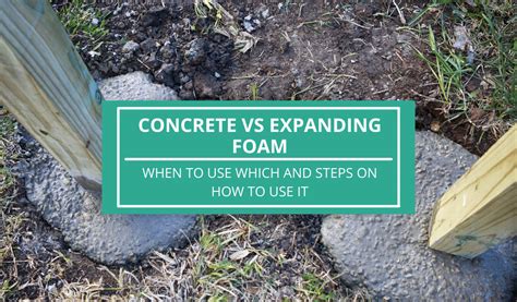 Is expanding foam better than cement?