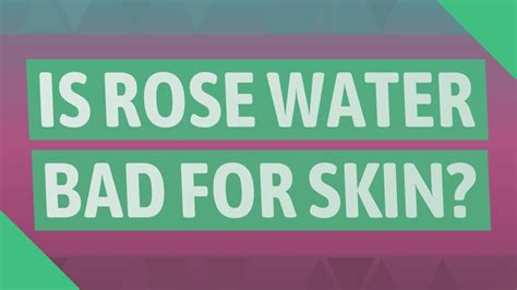 Is expired rose water bad for skin?