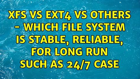 Is ext4 stable?