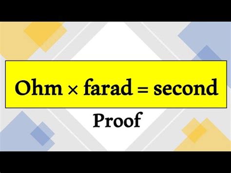 Is farad is equal to ohm?