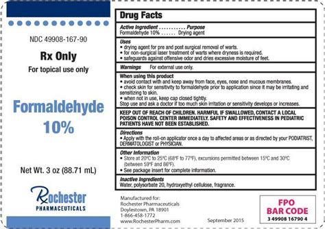 Is formaldehyde used as a drug?