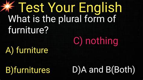 Is furniture plural or singular?