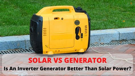 Is generator better than solar?