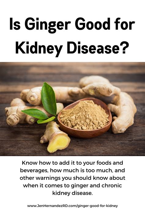 Is ginger good for an infected kidney?