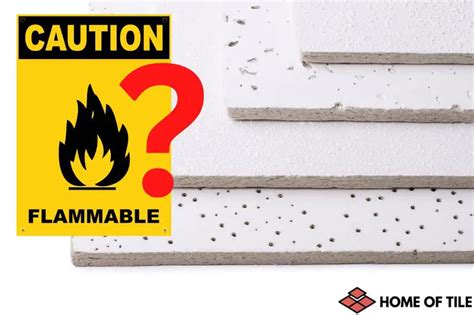 Is glass tile flammable?