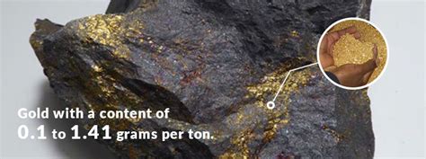 Is gold found in iron ore?
