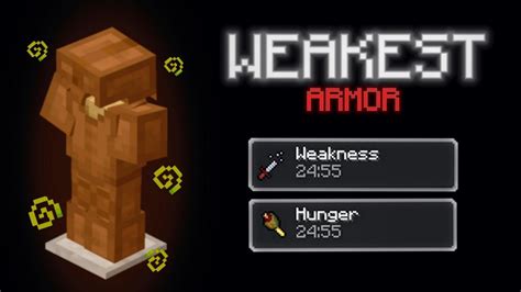 Is gold the weakest armor in Minecraft?