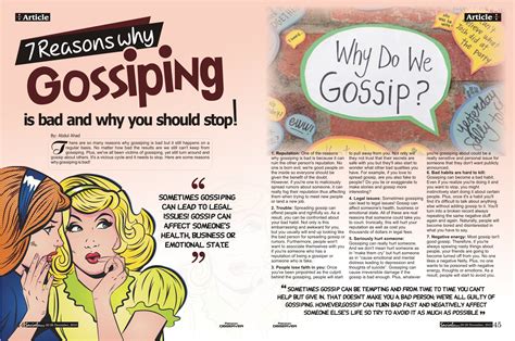 Is gossip always a bad thing?