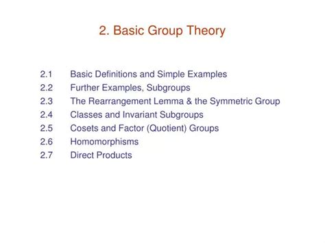 Is group theory easy?